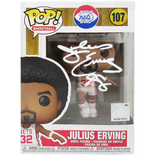 Julius 'Dr J' Erving Signed New York Nets NBA Funko Pop Doll #107