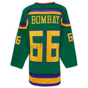 Emilio Estevez Signed Green Custom Hockey Jersey