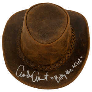 Emilio Estevez Signed LuxHide Genuine Leather Handcrafted Cowboy Hat w/Billy The Kid