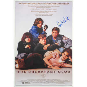 Emilio Estevez Signed The Breakfast Club 27x40 Full Size Movie Poster