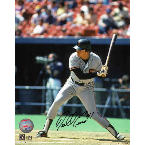 Darrell Evans Signed San Francisco Giants Batting Action 8x10 Photo