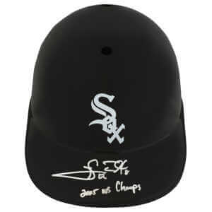 Carl Everett Signed Chicago White Sox Souvenir Replica Batting Helmet w/05 WS Champs