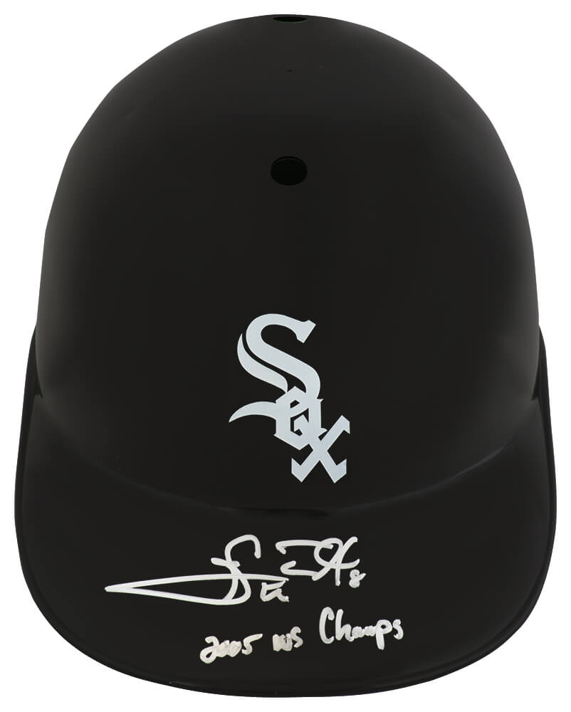 Carl Everett Signed Chicago White Sox Souvenir Replica Batting Helmet w/05 WS Champs