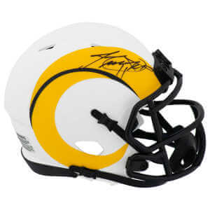 Jim Everett Signed Los Angeles Rams LUNAR Riddell Speed Mini Helmet