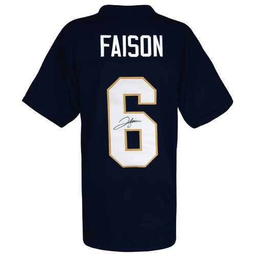 Jordan Faison Signed Navy Custom College Football Jersey