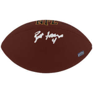 Brett Favre Signed Wilson Super Grip Full Size NFL Football
