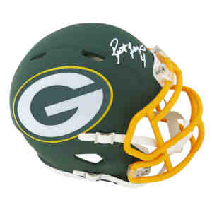 Brett Favre Signed Green Bay Packer Speed Full Size Salute to Service NFL Helmet