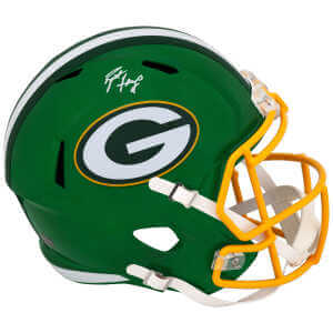 Brett Favre Signed Green Bay Packers FLASH Riddell Full Size Speed Replica Helmet