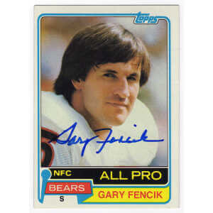 Gary Fencik Signed Chicago Bears 1981 Topps Football Trading Card #40