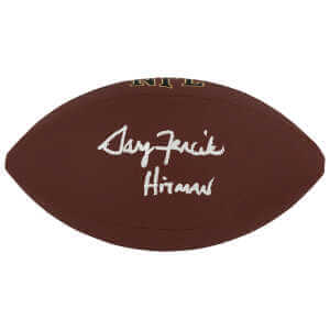 Gary Fencik Signed Wilson Super Grip Full Size NFL Football