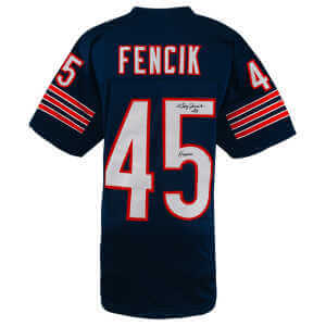 Gary Fencik Signed Navy Custom Football Jersey w/Hitman