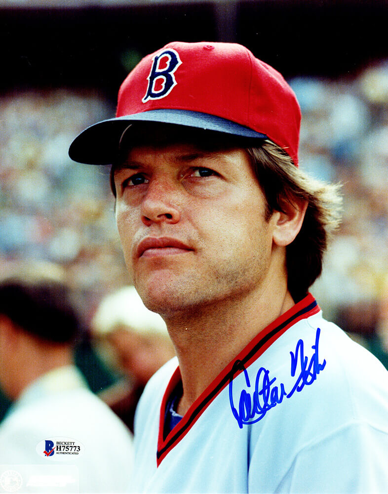 Carlton Fisk Signed Boston Red Sox Headshot 8x10 Photo - Beckett