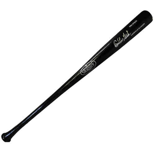 Carlton Fisk Signed Louisville Slugger Pro Stock Black Baseball Bat