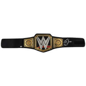 Ric Flair Signed WWE 2020 World Heavyweight Champion Replica Toy Wrestling Black Belt - (JSA)