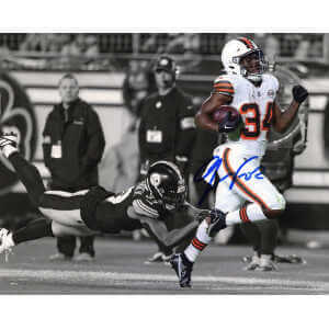 Jerome Ford Signed Cleveland Browns Spotlight 8×10 Photo