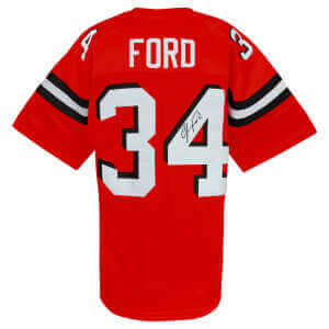 Jerome Ford Signed Orange Custom Football Jersey