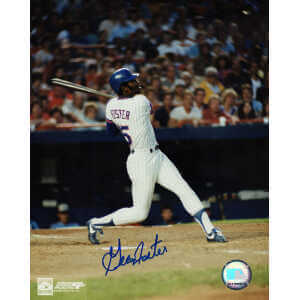 George Foster Signed New York Mets Batting 8x10 Photo