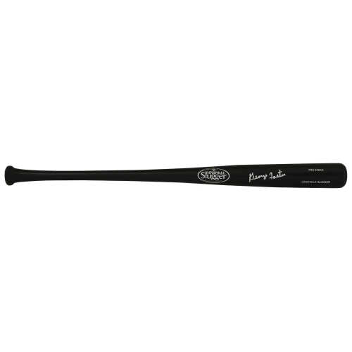 George Foster Signed Louisville Slugger Pro Stock Black Baseball Bat