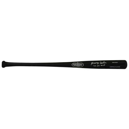 George Foster Signed Louisville Slugger Pro Stock Black Baseball Bat w/77 NL MVP