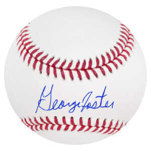 George Foster Signed Rawlings Official MLB Baseball