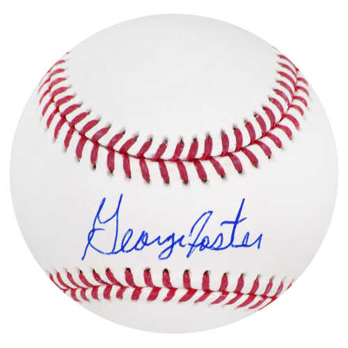 George Foster Signed Rawlings Official MLB Baseball