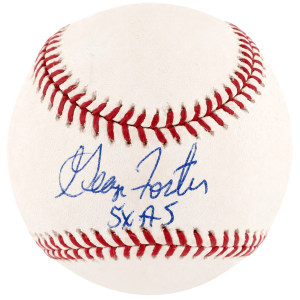 George Foster Signed Rawlings (Selig) MLB Baseball w/5x AS