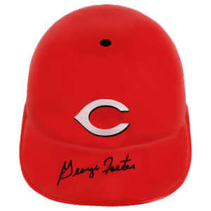 George Foster Signed Cincinnati Reds Souvenir Replica Batting Helmet