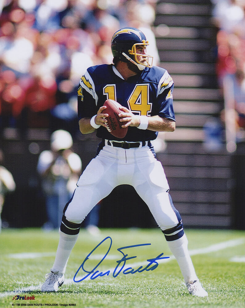 Dan Fouts signed SAN DIEGO CHARGERS 8 X 10 photo