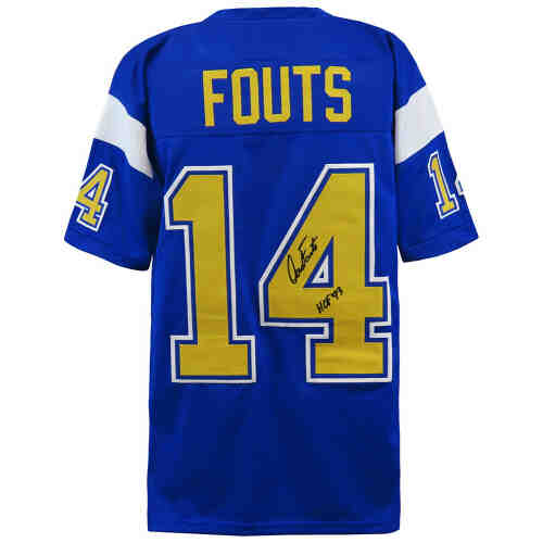 Dan Fouts Signed Navy Throwback Custom Football Jersey w/HOF'93