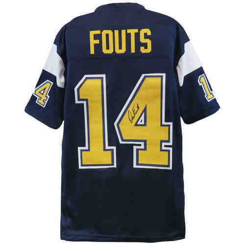 Dan Fouts Signed Dark Navy Throwback Custom Football Jersey