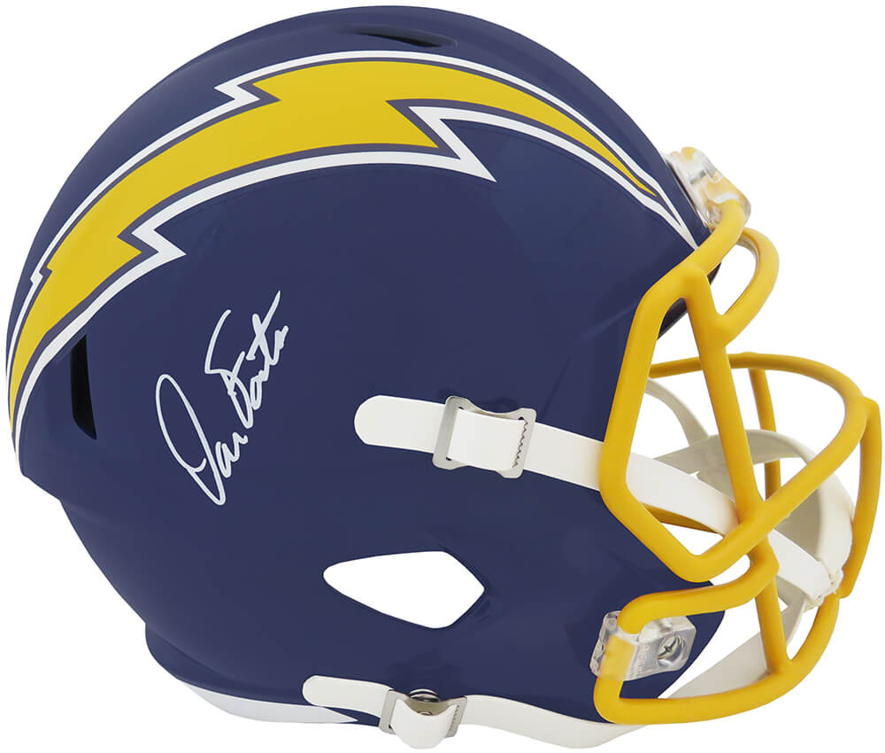 Schwartz Sports Memorabilia Dan Fouts Signed Chargers White T & B Riddell  Replica Mini Helmet