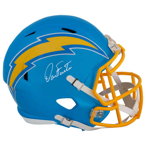 Dan Fouts Signed Chargers FLASH Riddell Full Size Speed Replica Helmet (In White)