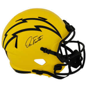 Dan Fouts Signed Chargers RAVE Riddell Full Size Speed Replica Helmet