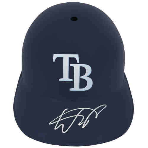 Wander Franco Signed Tampa Bay Rays Replica Souvenir Batting Helmet