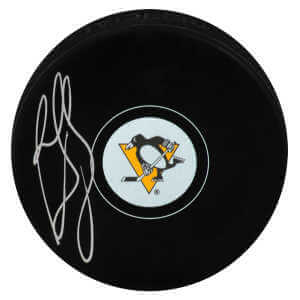 Ron Francis Signed Penguins Logo Hockey Puck