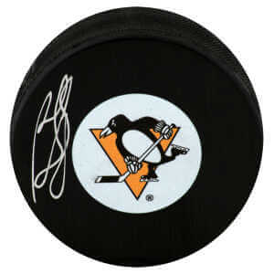 Ron Francis Signed Pittsburgh Penguins Medium Logo Hockey Puck