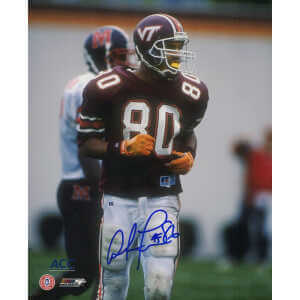 Antonio Freeman Signed Virginia Tech Action 8x10 Photo