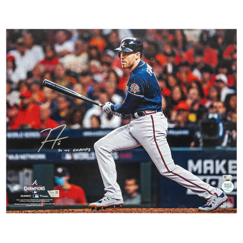 Freddie Freeman Signed Atlanta Braves 2021 World Series 16x20 Photo w/21 WS Champs - (Fanatics)