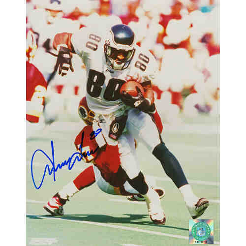 Irving Fryar Signed Eagles With Football Action 8x10 Photo