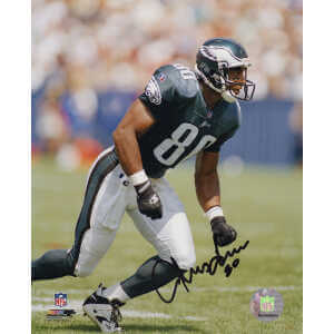 Irving Fryar Signed Philadelphia Eagles Green Jersey Action 8x10 Photo