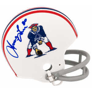 Irving Fryar Signed New England Patriots Throwback 2-Bar Riddell (VSR4) Mini Helmet