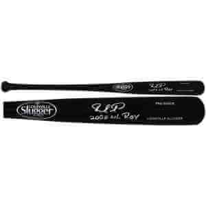 Rafael Furcal Signed Louisville Slugger Pro Stock Black Baseball Bat w/2000 ROY