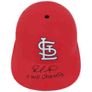 Rafael Furcal Signed St Louis Cardinals Replica Souvenir Batting Helmet w/11 WS Champs