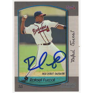 Rafael Furcal Signed Atlanta Braves 2000 Bowman Baseball Rookie Card #2