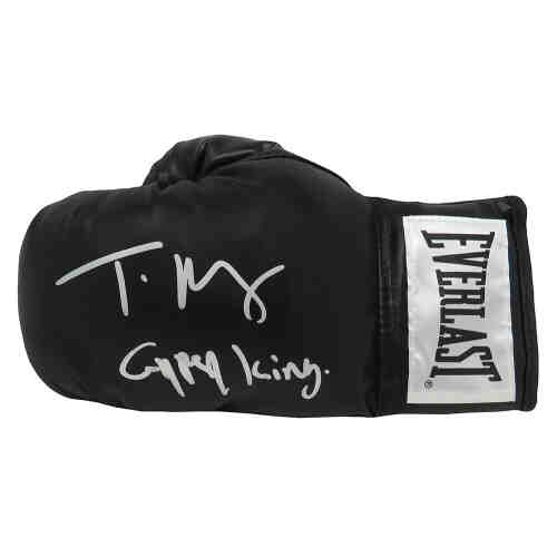 Tyson Fury Signed Everlast Black Full Size Boxing Glove w/Gypsy King - (JSA)