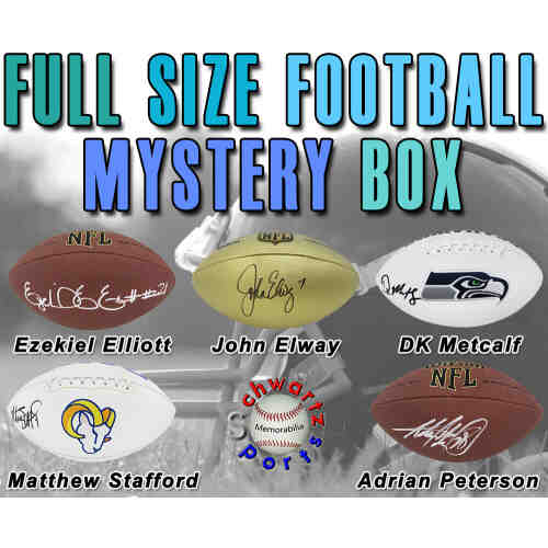 Schwartz Sports Football Superstar Signed Mystery Full Size Football - Series 35 (Limited to 75)