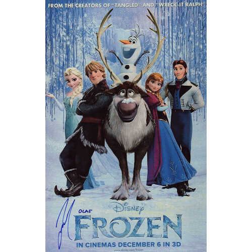 Josh Gad Signed Frozen 11x17 Movie Poster w/Olaf