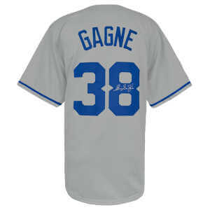 Eric Gagne Signed Grey Custom Baseball Jersey