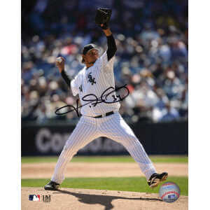 Freddy Garcia Signed Chicago White Sox Pitching Action 8x10 Photo