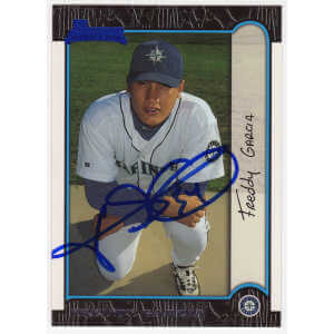 Freddy Garcia Signed Seattle Mariners 1999 Bowman Rookie Baseball Trading Card #404